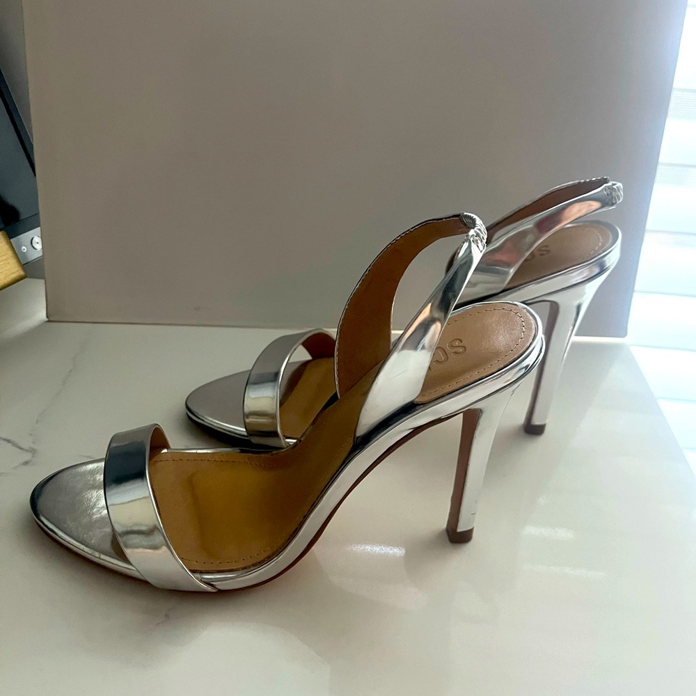 Schutz Luriane Metallic Leather
Slingback Sandal